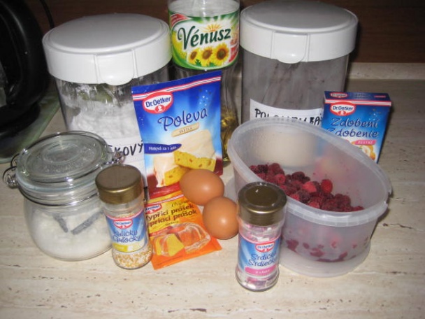 Malinové muffiny (fotorecept) - obrázok 1