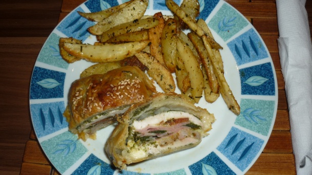 Kurací bochník so špenátom a opekanými zemiakmi (fotorecept) - obrázok 15