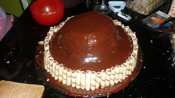 Torta pre moju mamku k 55tke :) part 2 plnka , poleva, záver (fotorecept) - obrázok 14