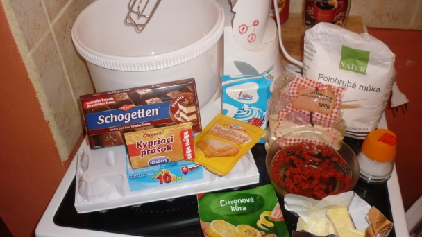 Bábovka s goji a čokoládou (fotorecept) - obrázok 1