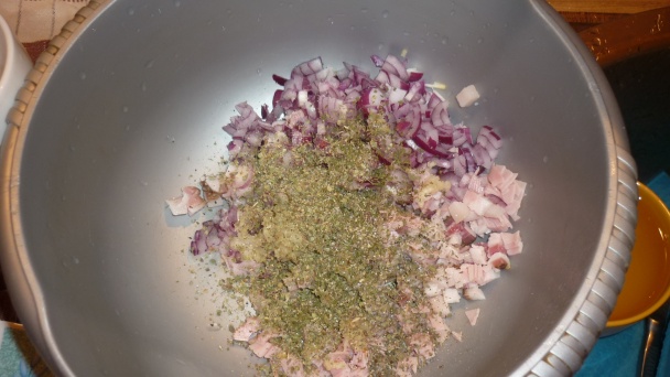 Slaninovo - šunkové fašírky (fotorecept) - obrázok 4