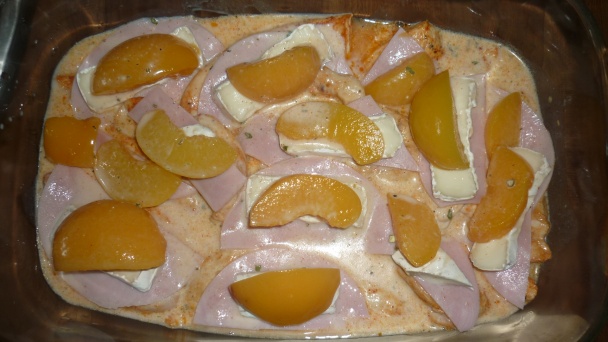 Kuracie prsia s broskyňou a syrovou omáčkou (fotorecept) - obrázok 7