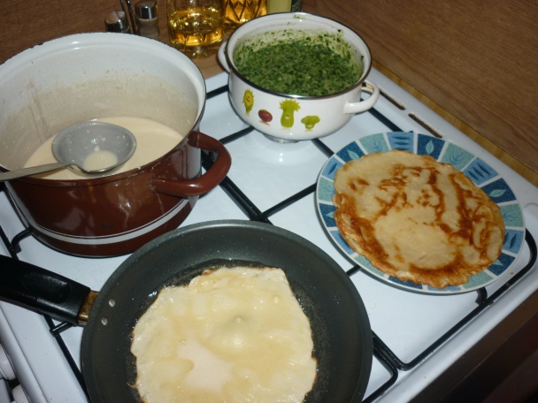 Špenátová palacinková torta (fotorecept) - obrázok 6