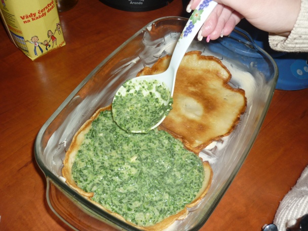 Špenátová palacinková torta (fotorecept) - obrázok 8