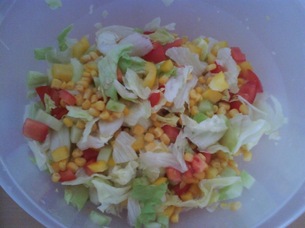 Pita chlieb so zeleninou a kuracím mäsom(fotorecept) - obrázok 1