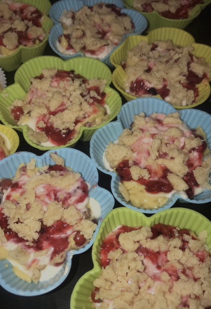Ríbezľové muffiny s tvarohom (fotorecept) - obrázok 4
