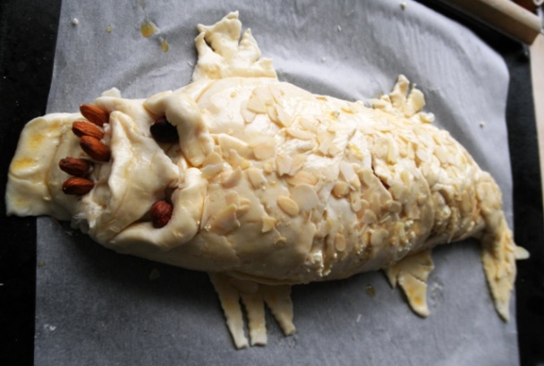 Tvarohový krokodíl v lístkovej koži (fotorecept) - obrázok 10