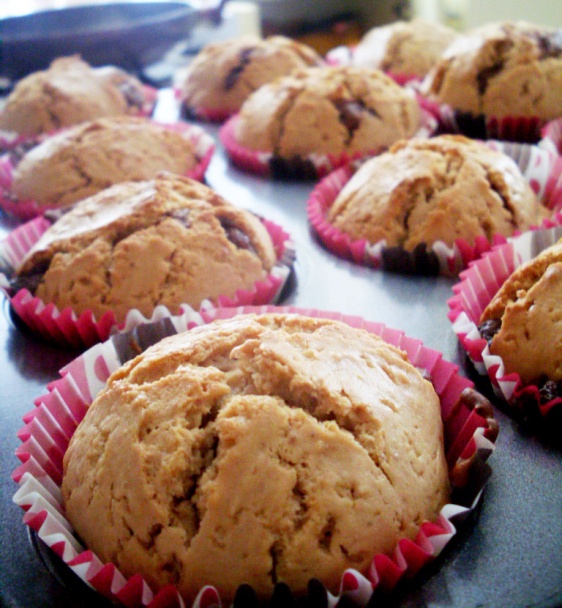 Arašidové Muffinky s čokoládou - obrázok 5