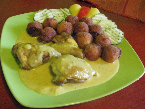 Kuracie stehna v karí omáčke(fotorecept) - obrázok 4