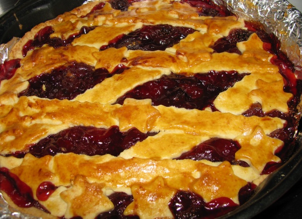 Jahodovo-čerešňový pie (fotorecept) - obrázok 6