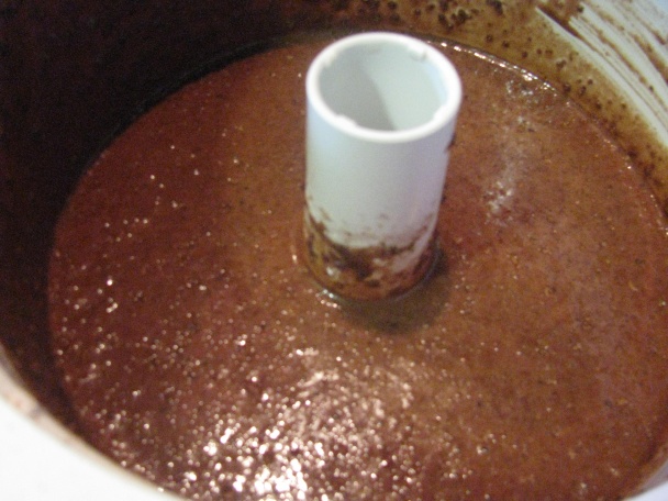 Malinové prekvapenie v čokoládovej bábovke...(fotorecept) - obrázok 3