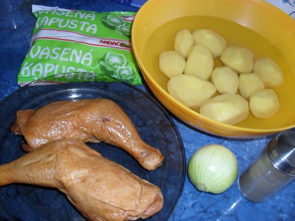 Zapečené údené stehná - obrázok 1