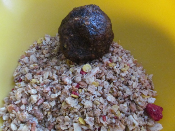 Müsli guľky s marhuľami a mandľami (fotorecept) - obrázok 5