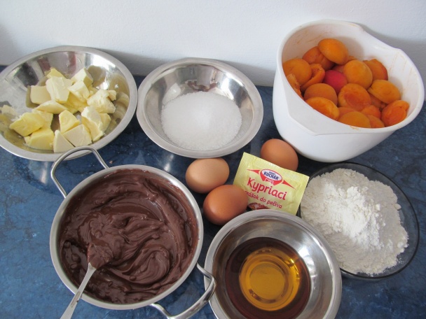 Čoko-marhuľový koláč (fotorecept) - obrázok 1