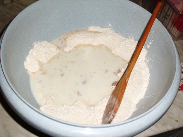 Jabĺčkovo banánové koláčiky s brusnicami - fotopostup - obrázok 1