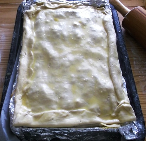 Veľkonočný vrstvený koláč z dvojakého cesta (fotorecept) - obrázok 14