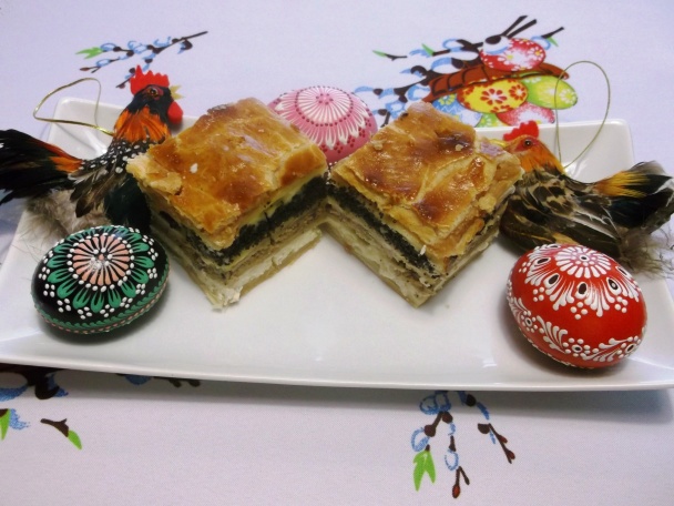 Veľkonočný vrstvený koláč z dvojakého cesta (fotorecept) - obrázok 16