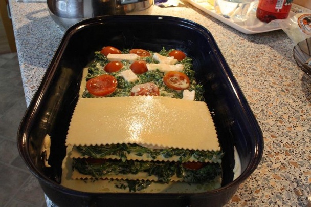 Lasagne so špenátom a nivou (fotorecept) - obrázok 7