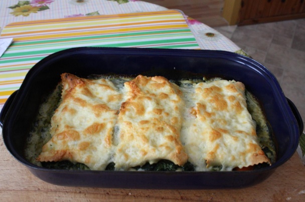Lasagne so špenátom a nivou (fotorecept) - obrázok 9