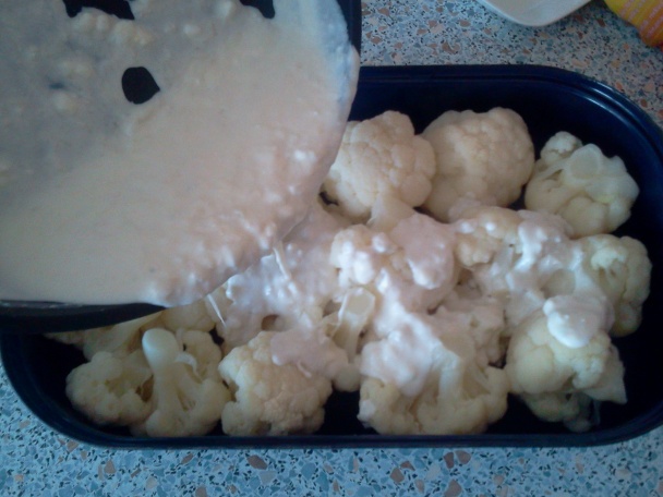 Zapekaný karfiol s cottage cheese a baby karotkou (fotorecept) - obrázok 4