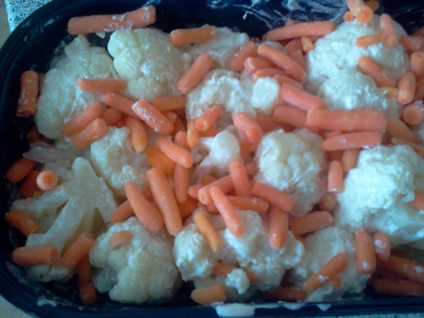 Zapekaný karfiol s cottage cheese a baby karotkou (fotorecept) - obrázok 5