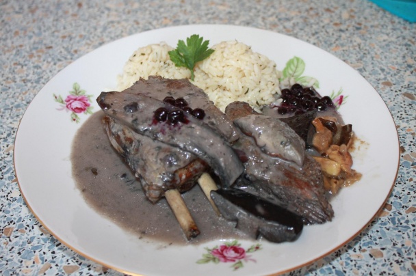 Diviak na kozákoch v čučoriedkovej omáčke (fotorecept) - obrázok 7