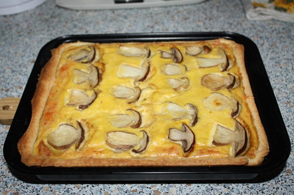 Hríbový koláč (fotorecept) - obrázok 9