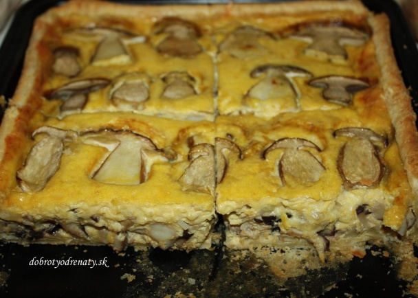 Hríbový koláč (fotorecept) - obrázok 10