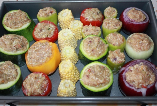 Zapekaná plnená zelenina (fotorecept) - obrázok 4