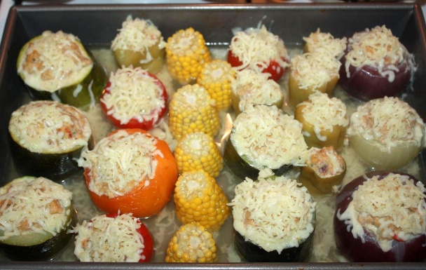 Zapekaná plnená zelenina (fotorecept) - obrázok 5