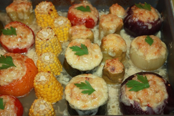 Zapekaná plnená zelenina (fotorecept) - obrázok 6