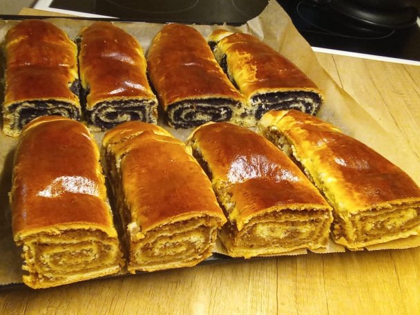 Makový a orechový závin - obrázok 4