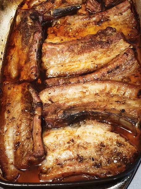 Pečený bôčik nakrájaný na plátky - obrázok 4