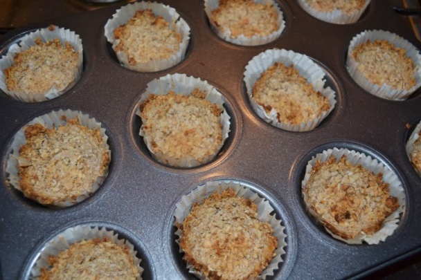 Banánovo-čokoládové ovsené košíčky - obrázok 2