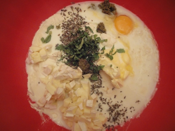 Bazalkové muffiny s kozím camembertom (fotorecept) - obrázok 1