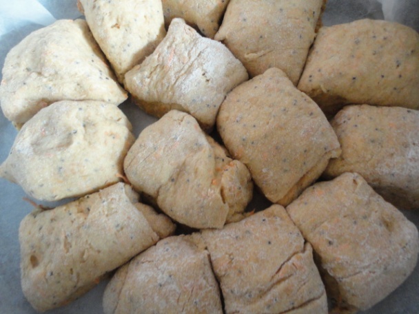 Špaldovo-mrkvové buchtičky s makom (fotorecept) - obrázok 4