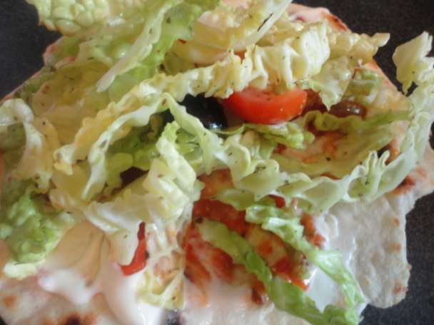 Domáce tortily s kelovým šalátom (fotorecept) - obrázok 15