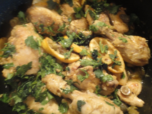 Kura s pečenými citrónmi, olivami a kaparami (fotorecept) - obrázok 7