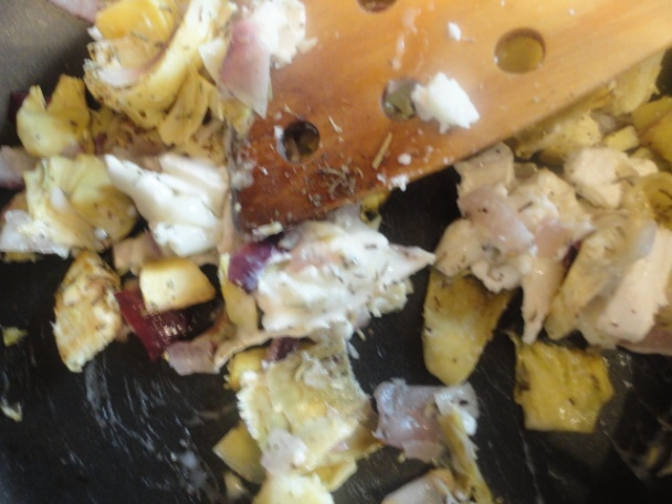 Kuracie prsia plnené kozím syrom a artičokmi (fotorecept) - obrázok 4