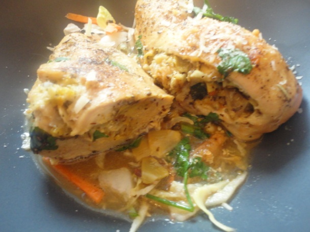 Kuracie prsia plnené kozím syrom a artičokmi (fotorecept) - obrázok 10