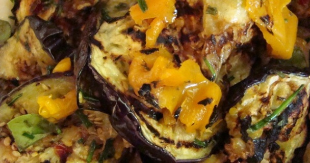 Baklažánový šalát s pečenými paprikami (fotorecept) - obrázok 8