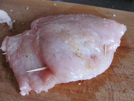 Kurča plnené jablkami a cibuľou (fotorecept) - obrázok 4