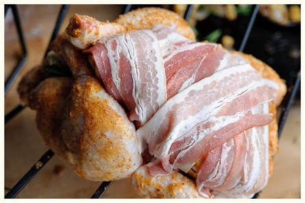 Kurča plnené jablkami a cibuľou (fotorecept) - obrázok 7