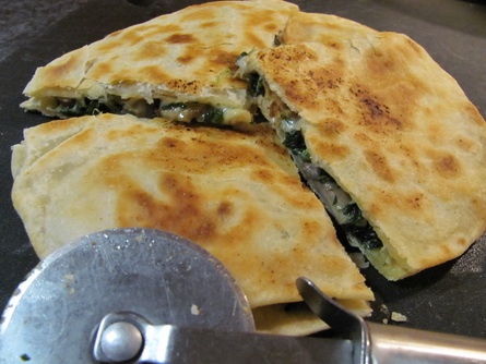 Hubovo-syrovo-špenátové quesadillas (fotorecept) - obrázok 5