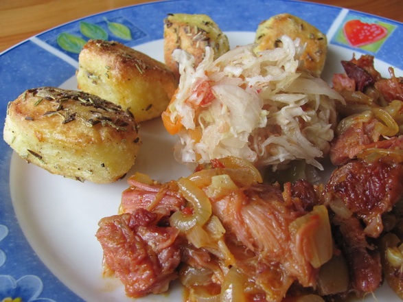 Zapečené koleno a pečená švábka na masti (fotorecept) - obrázok 7