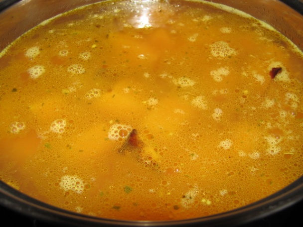 Krémová polievka z pečenej tekvice - obrázok 4