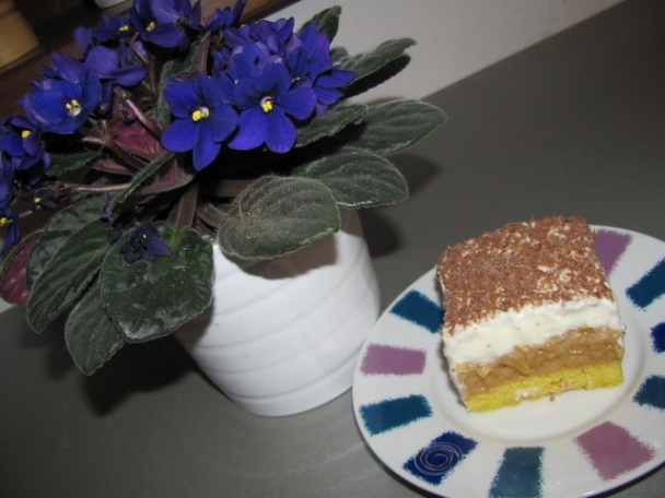 Jablkový koláč s pomazánkovým maslom - obrázok 1