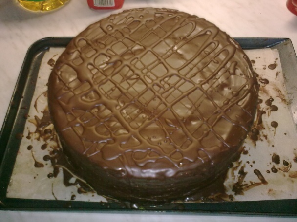 Čokoládovo-vanilková torta (fotorecept) - obrázok 10