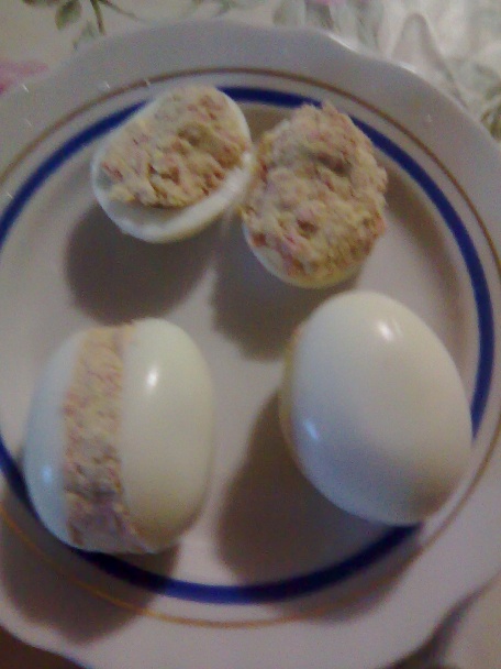 Vyprážané plnené vajcia - obrázok 2