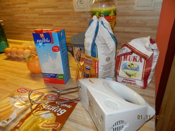 Pudingovo-smotanový koláč (fotorecept) - obrázok 1